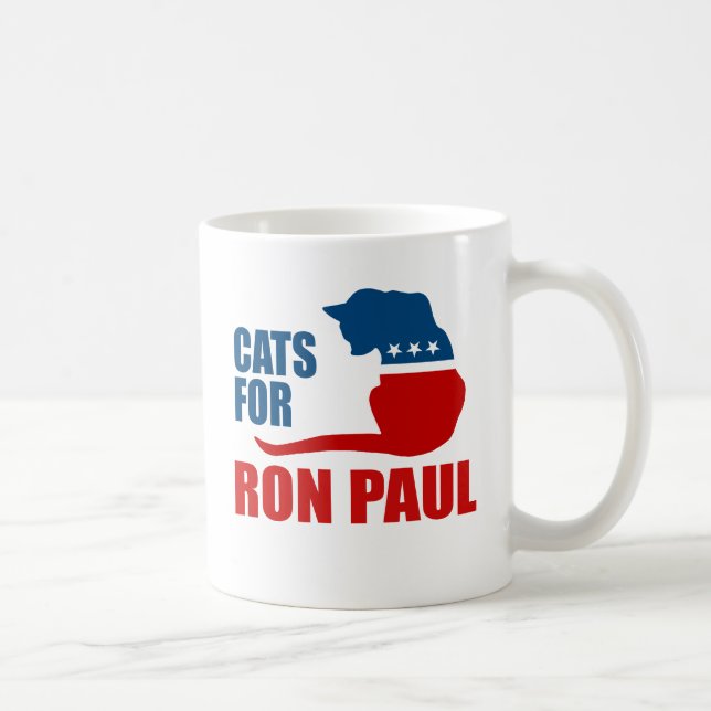 CANECA DE CAFÉ GATOS PARA RON PAUL (Direita)