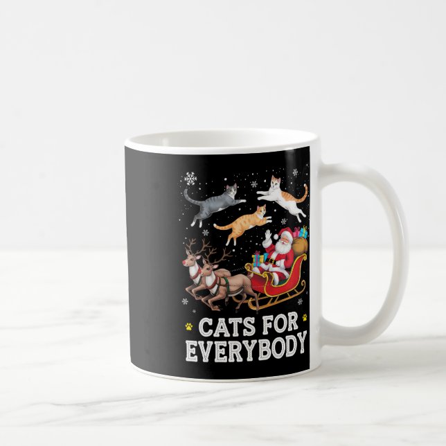 Caneca De Café Gatos Para Todos Os Papais noeis Engraçados De Nat (Direita)