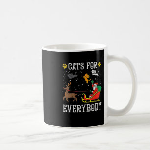 Caneca De Café Gatos Para Todos Santa Diversão Homens Crianças Mu