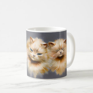 Caneca De Café Gatos Persas Fofos Arte Felina Vintage Louis Wain
