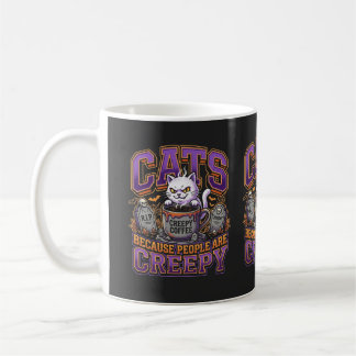 Caneca De Café Gatos Porque as Pessoas São Sinistramente Engraçad