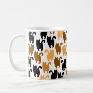 Caneca De Café Gatos Pretos e Mug Amigos