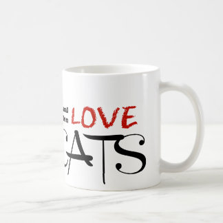 Caneca De Café Gatos reais do amor dos homens!