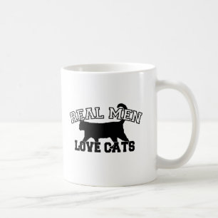 Caneca De Café Gatos reais do amor dos homens