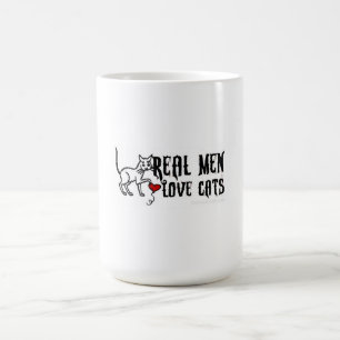 Caneca De Café Gatos reais do amor dos homens