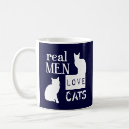 Caneca De Café Gatos reais do amor dos homens