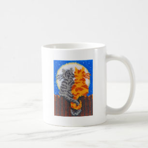 Caneca De Café Gatos Românticos Latch Hook
