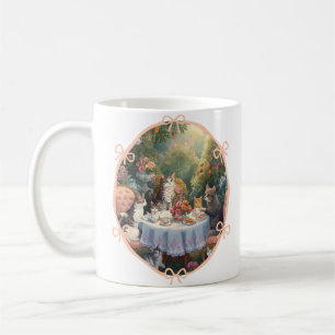 Caneca De Café Gatos Rosa Fofos Projeto de Festa de Chá Feminino