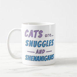Caneca De Café Gatos são Abraços e Travessuras