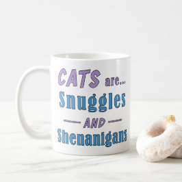Caneca De Café Gatos são mascotes e Shenanigans