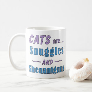 Caneca De Café Gatos são mascotes e Shenanigans