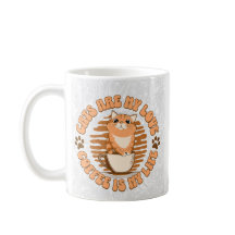 Gatos São Meu Amor & Café É Minha Vida – Gato Fofo
