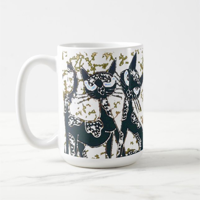 Caneca De Café Gatos Siameses (Esquerda)