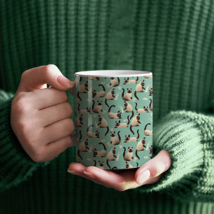 Caneca De Café Gatos Siameses Ruins A Arrancar Coisas