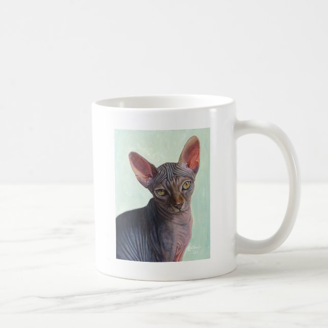 Caneca De Café Gatos Sunitha do gato da esfinge de Sphynx (Direita)