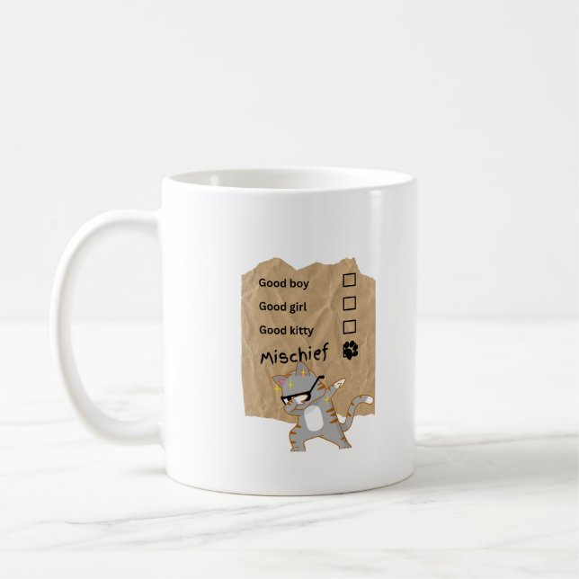Caneca De Café Gatos travessos (Esquerda)