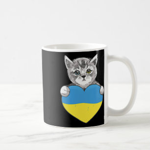 Caneca De Café Gatos Ucranianos Ucrânia Bandeira Ucrânia Coração 