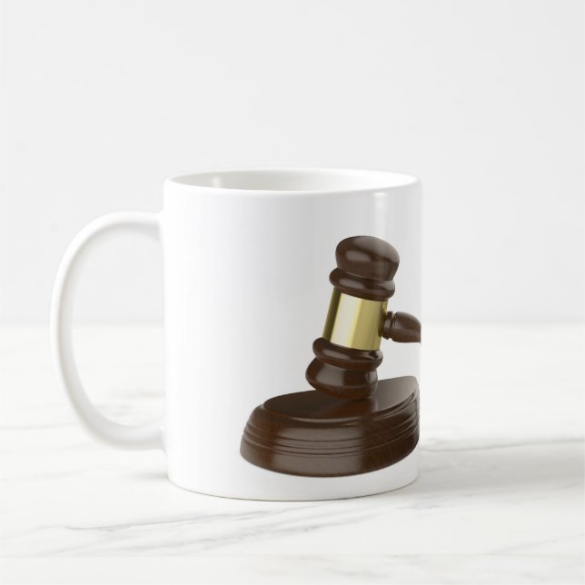 Caneca De Café Gavel de madeira (Esquerda)