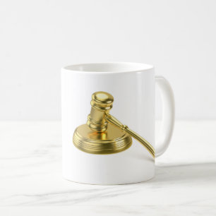 Caneca De Café gavel do ouro