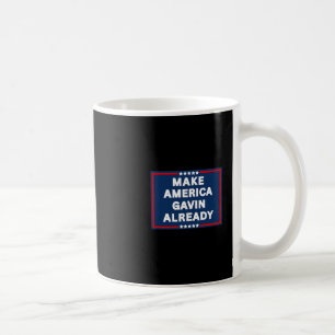 Caneca De Café Gavin Newsom Faça a América Gavin Já Divertido Ant