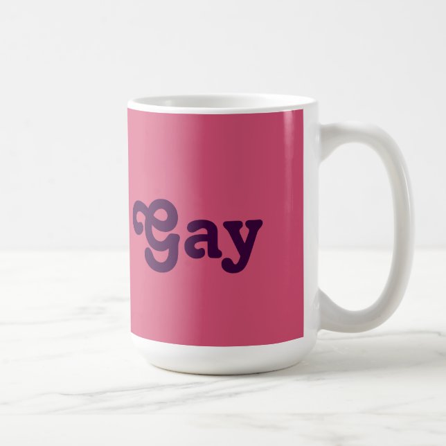 Caneca De Café Gay de Mug (Direita)