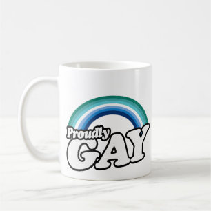 Caneca De Café Gay masculino e orgulhoso