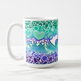 Caneca De Café Gay Men MLM Pride Squiggle