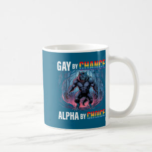 Caneca De Café Gay Por Acaso Escolha Alfa Lobo Engraçado Alfa Lgb