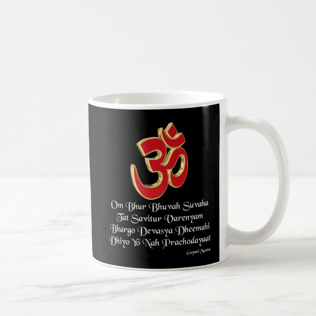 Caneca De Café Gayatri mantra (Direita)