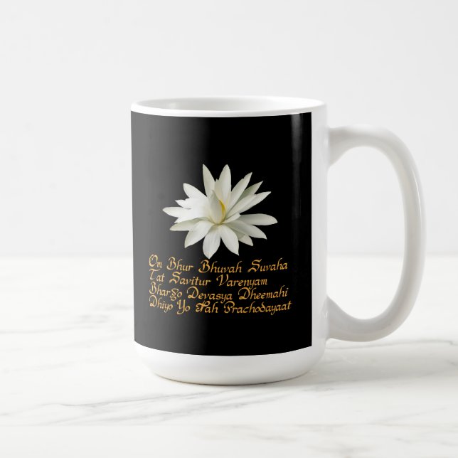 Caneca De Café Gayatri mantra (Direita)