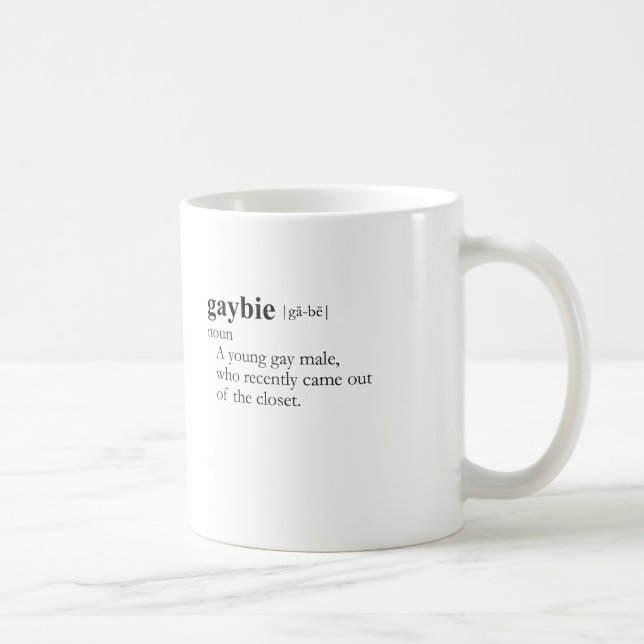 Caneca De Café GAYBIE (definição) (Direita)