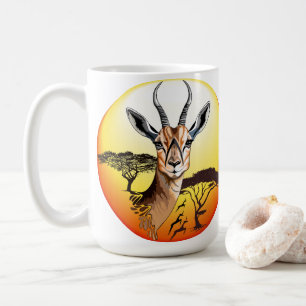 Caneca De Café Gazelle African Antelope Wild Animal