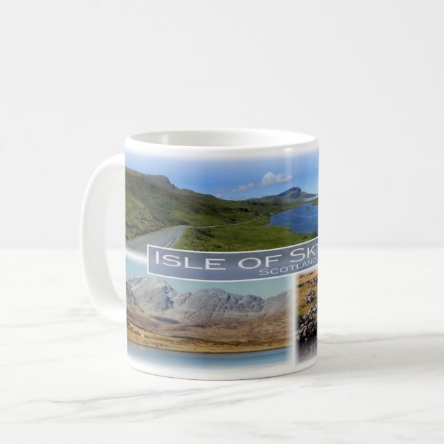 Caneca De Café GB Escócia - A Ilha de Skye Scotland - (Frente Esquerda)