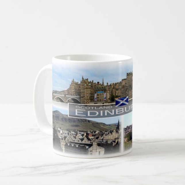 Caneca De Café GB Escócia - Edimburgo - (Frente Esquerda)