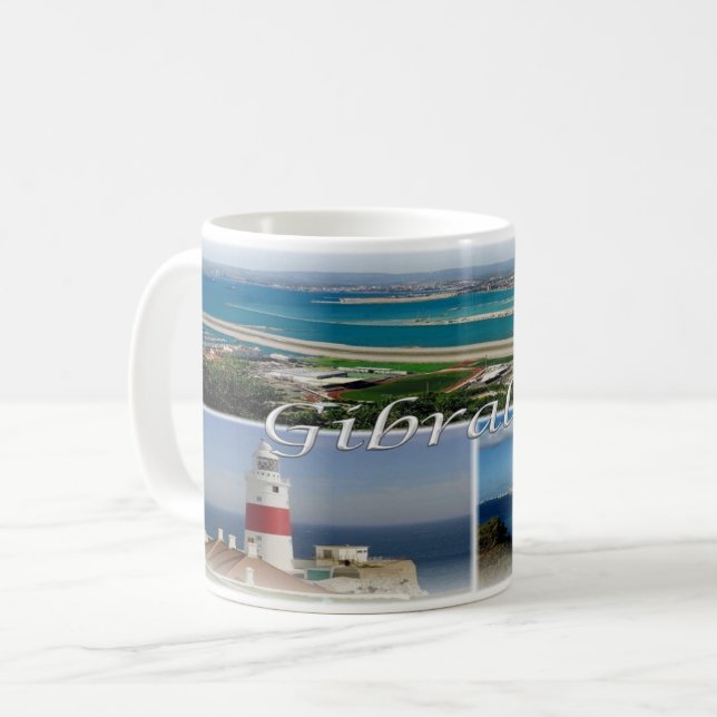 Caneca De Café GB - Gibraltar - (Frente Esquerda)