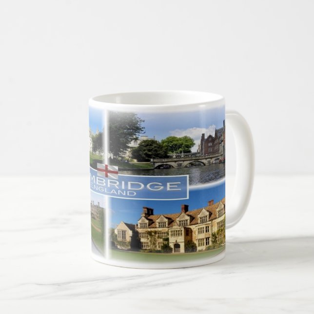 Caneca De Café GB Inglaterra - Cambridge - (Frente Esquerda)