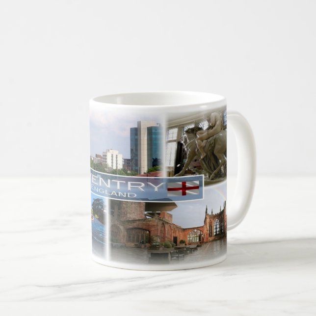 Caneca De Café GB Inglaterra - Coventry - (Frente Esquerda)