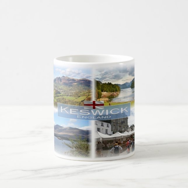 Caneca De Café GB Inglaterra - Distrito de Keswick & Lake - (Centro)