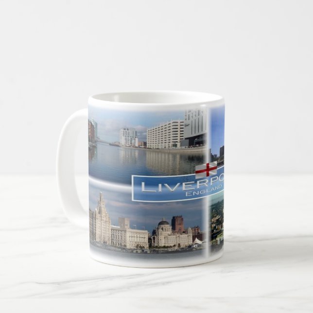 Caneca De Café GB Inglaterra - Liverpool - (Frente Esquerda)