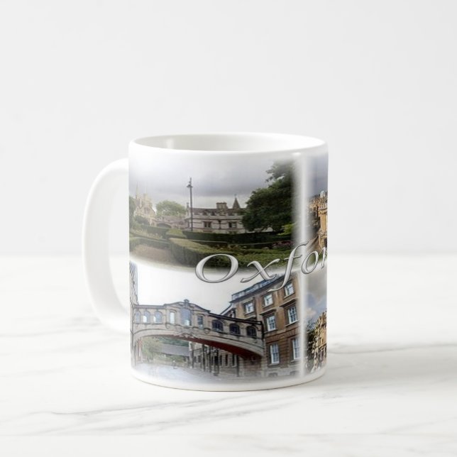 Caneca De Café GB Inglaterra - Oxford - (Frente Esquerda)