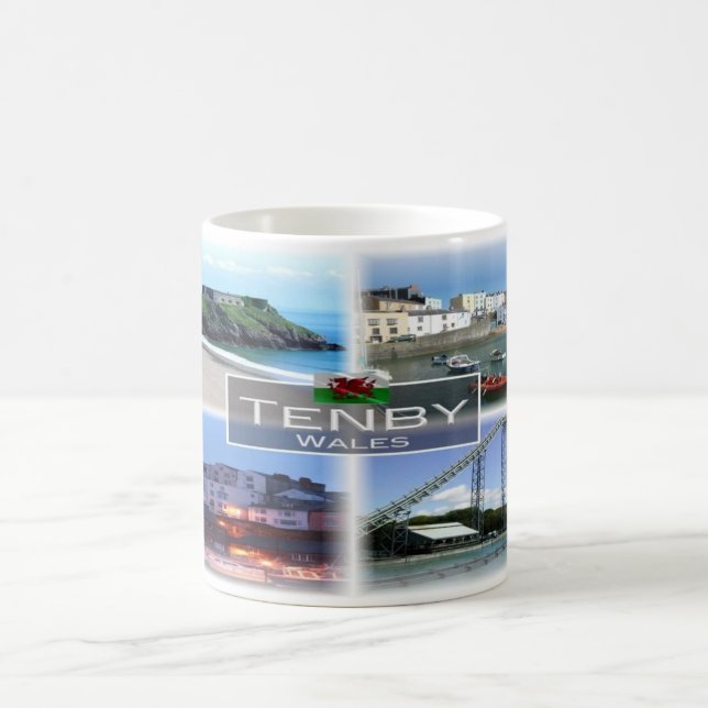 Caneca De Café GB Wales - Tenby - (Centro)