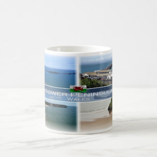 Caneca De Café GB Wales - The Gower Peninsula Mumbles -