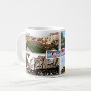 Caneca De Café GB York ^ Walls and Minster - River Ouse - Shamble