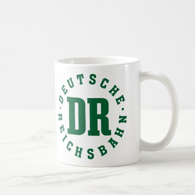 Caneca De Café GDR, DDR Railway/- Reichsbahn Alemão Sign (Direita)