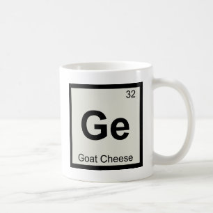 Caneca De Café Ge - Química do Queijo de Cabra Símbolo da Tabela