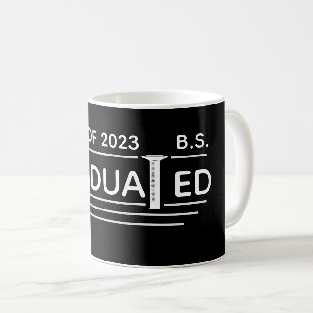 Caneca De Café Geek de Cilindro Graduado para Graduação Científic (Frente Esquerda)