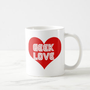 Caneca De Café Geek Love Dia de os namorados Heart