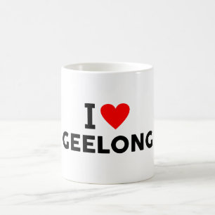 Caneca De Café Geelong Austrália cidade do amor coração gosta de 