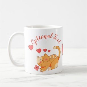 Caneca De Café Gelado Adorando Laranja Tabby Kitten