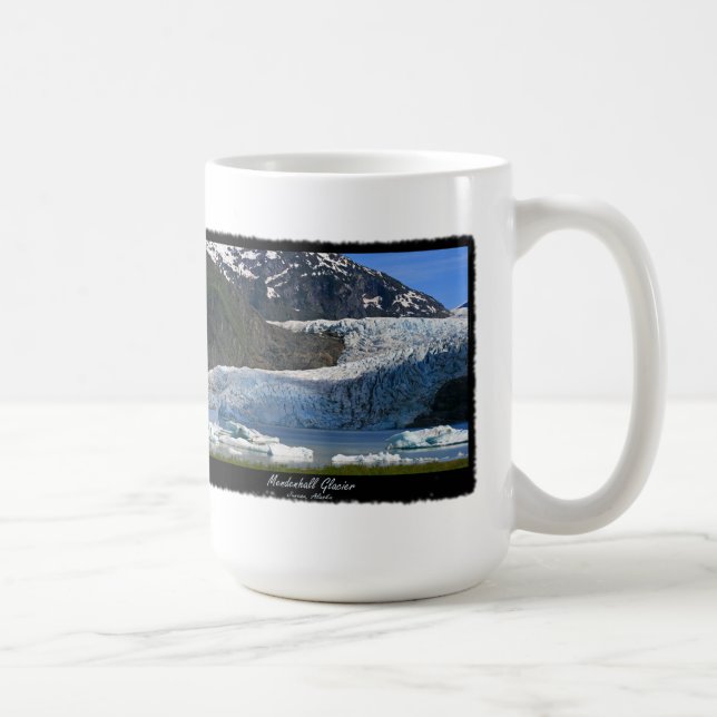 Caneca De Café Geleira de Mendenhall/lembrança de Alaska (Direita)